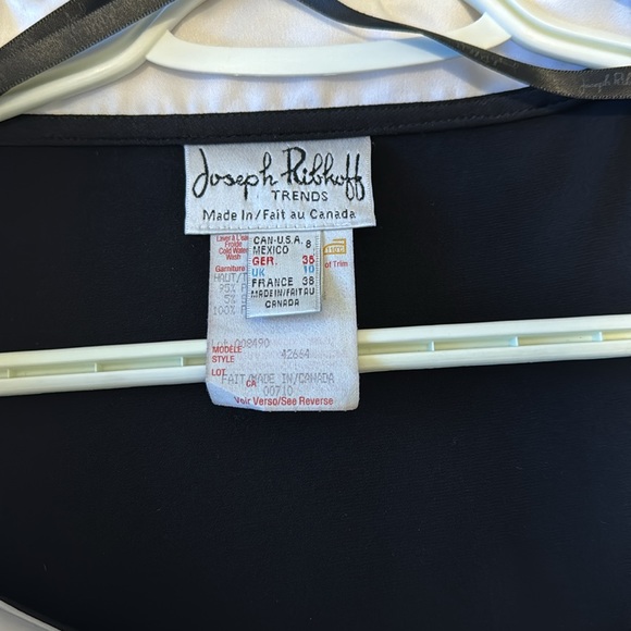 Joseph Ribkoff black and white top - Picture 2 of 4